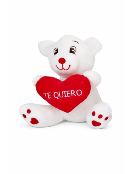 OSO MARRON CON CORAZON TE QUIERO 18CM