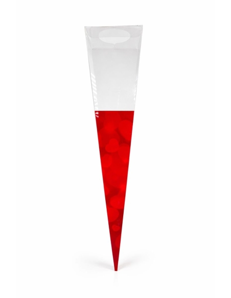 CONO ROSA ROJA 38CM