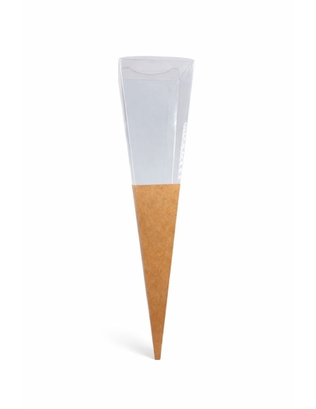 CONO ROSA MARRÓN 38CM