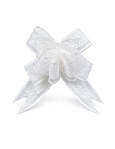 LAZO ROSA BLANCA 10PCS 30MM