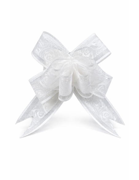 LAZO ROSA BLANCA 10PCS 30MM