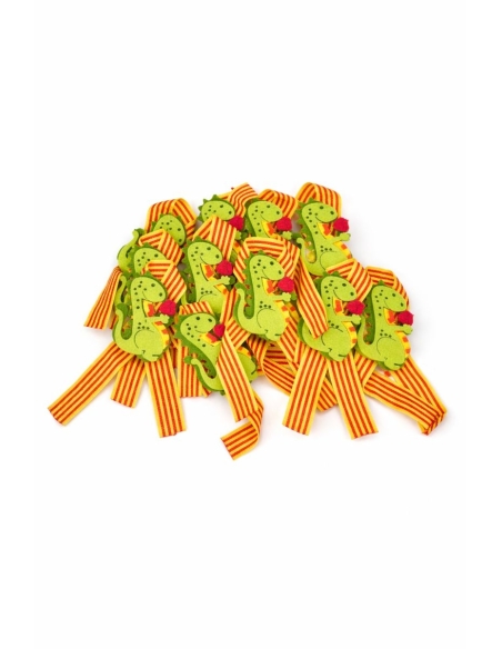 LAZO (ANCHO) DE CATALUÑA CON DRAGÓN 6CM 12PCS