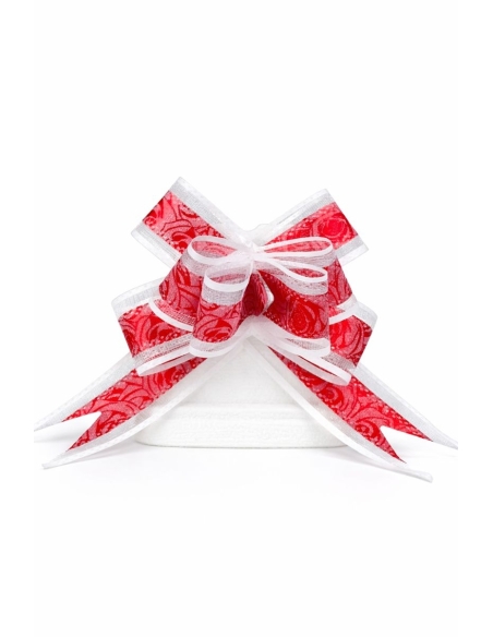 LAZO ROSA ROJO 10PCS 30MM