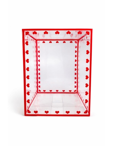 CAJA PLÁSTICO CORAZONES 15*16*20CM