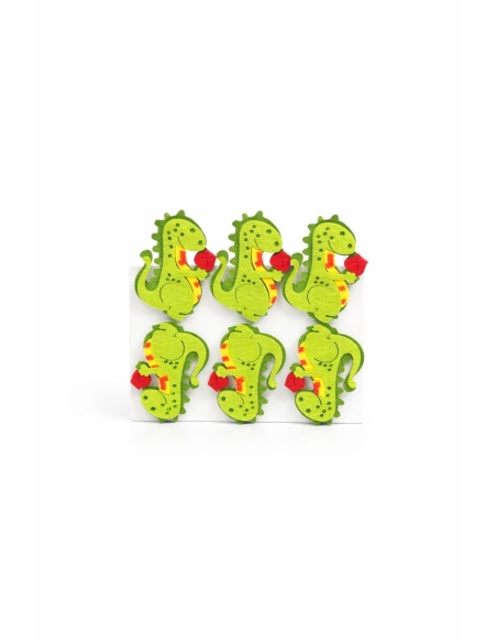 DRAGON CON PINZA 6PCS ALT.6CM