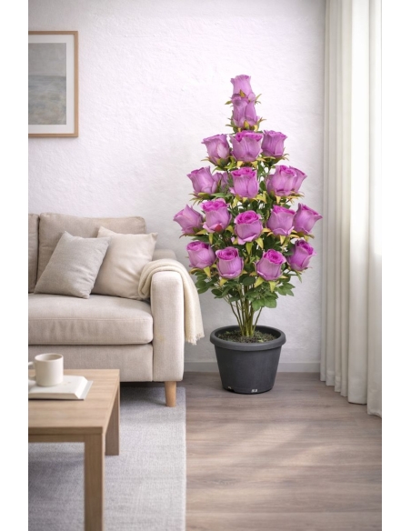 Rosa artificial lila  90CM