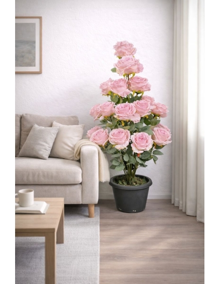 Rosa artificial rosa  90CM