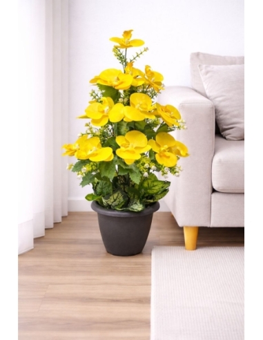 Phalaenopsis artificial amarillo  65CM