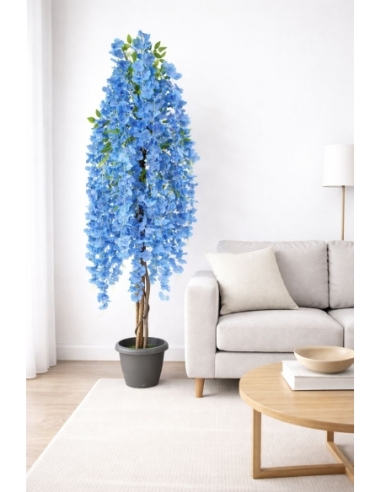 Glicinia artificial azul  170CM