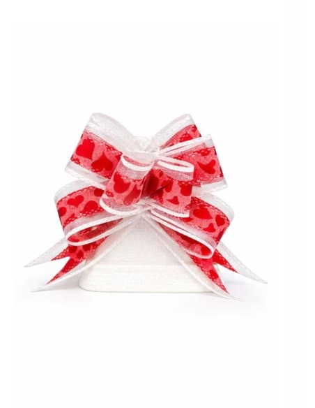 LAZO CORAZON ROJO 10PCS 30MM