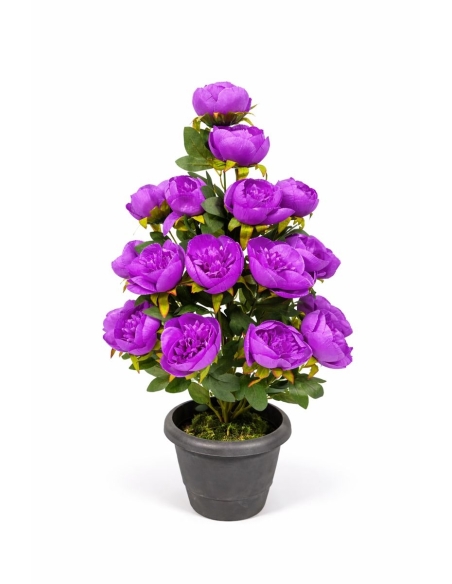 Peonía artificial morada  90CM