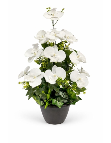Phalaenopsis artificial blanco 65CM