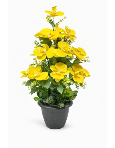 Phalaenopsis artificial amarillo  65CM