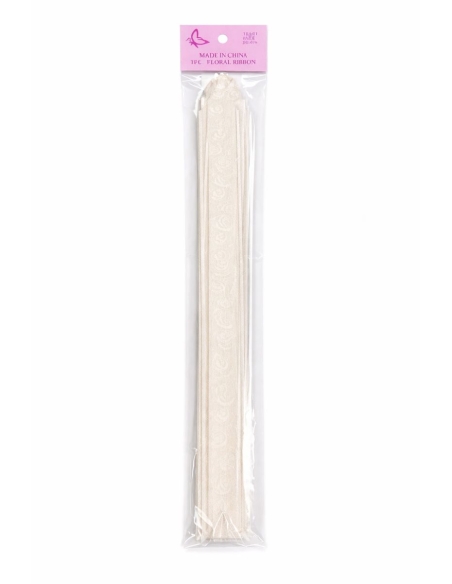 LAZO ROSA BLANCA 10PCS 30MM