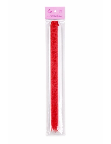 LAZO ROSA ROJO 10PCS 30MM