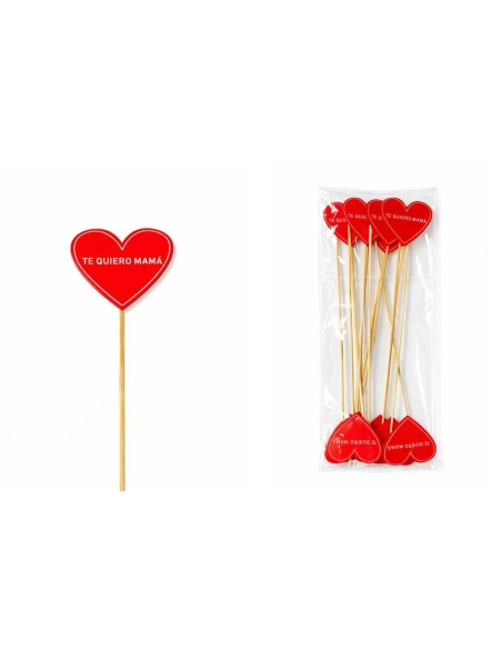 CORAZON TE QUIERO MAMA 12PCS ALT.33CM