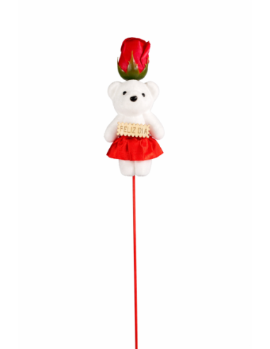 OSO CON ROSA ROJO 12PCS ALT.40CM