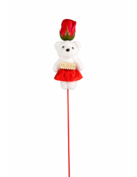 OSO CON ROSA ROJO 12PCS ALT.40CM