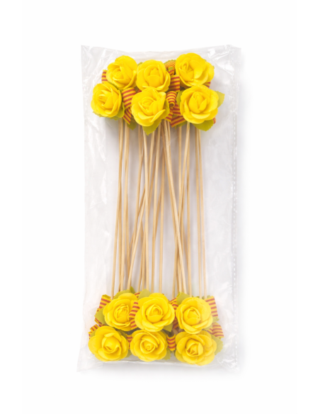PINCHO DE ROSA 12PCS ALT.24CM