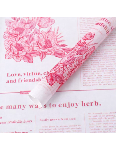 PAPEL PLASTICO TRANSLUCIDO PARA FLORES 20PCS 58*58CM