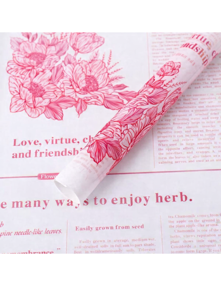 PAPEL PLASTICO TRANSLUCIDO PARA FLORES 20PCS 58*58CM