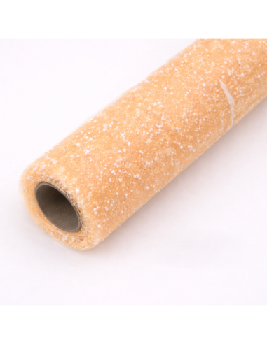 ROLLO DE MALLA DECORATIVA CON PUNTOS BLANCOS 50CM*5M