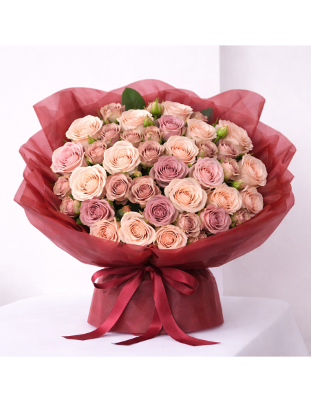 PAPEL FLORAL DE ALGODON SUAVE 45*58CM