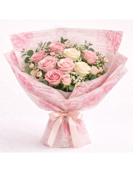 PAPEL PLASTICO TRANSLUCIDO PARA FLORES 20PCS 58*58CM