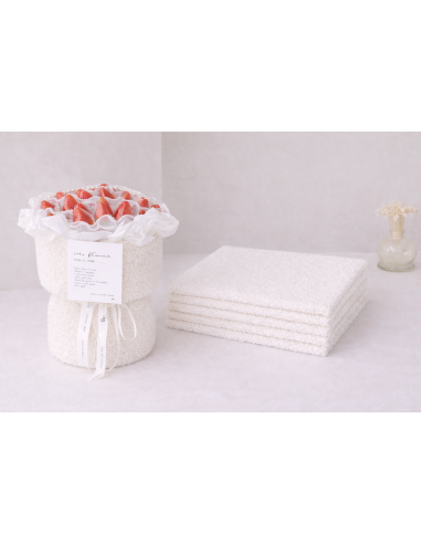 TELA AFELPADA BLANCA 28*50CM
