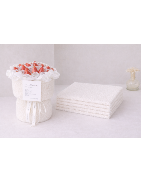 TELA AFELPADA BLANCA 28*50CM