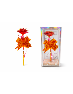 ROSA CON LUZ LED EN CAJA REGALO ALT.24CM