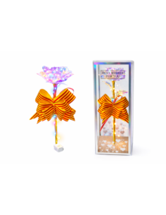 ROSA CON LUZ LED EN CAJA REGALO ALT.24CM