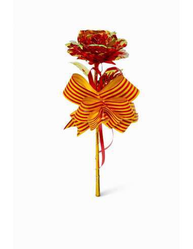 ROSA CON LUZ LED EN CAJA REGALO ALT.24CM
