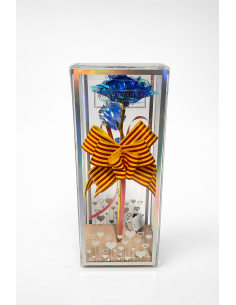 ROSA CON LUZ LED EN CAJA REGALO ALT.24CM 2