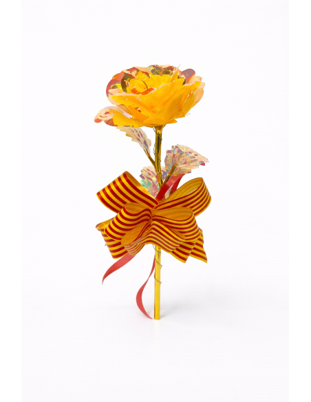 ROSA CON LUZ LED EN CAJA REGALO ALT.24CM