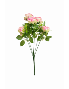 RAMOS DE MINI ROSAS ROSA 45CM
