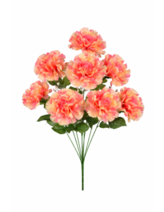 RAMO DE 8 CLAVEL ROSA 50CM