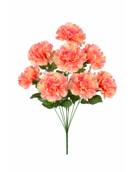 RAMO DE 8 CLAVEL ROSA 50CM