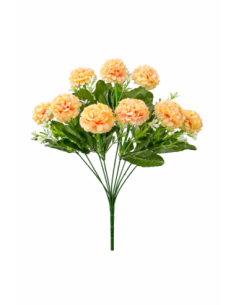 RAMO DE 9 CLAVEL AMARILLO 40CM