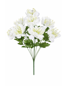 RAMO DE 8 CAMELIA BLANCA 45CM