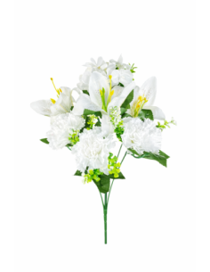 RAMO DE 7 FLORES MIXTO BLANCO