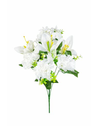 RAMO DE 7 FLORES MIXTO BLANCO