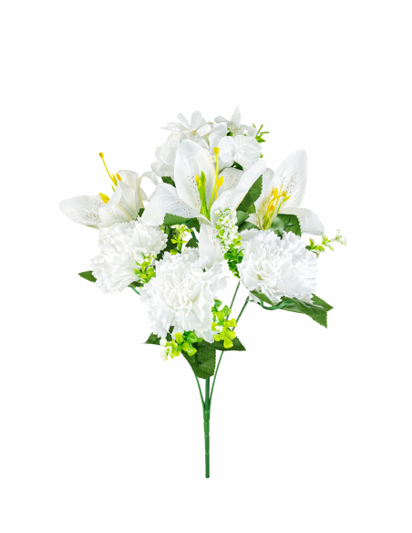 RAMO DE 7 FLORES MIXTO BLANCO
