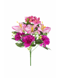 RAMO DE 7 FLORES MIXTO LILA