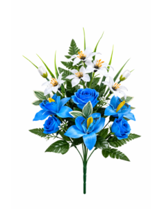 RAMO DE FLOR MIXTO AZUL