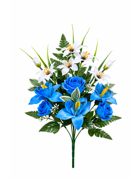 RAMO DE FLOR MIXTO AZUL