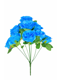 RAMO DE 9 ROSA AZUL