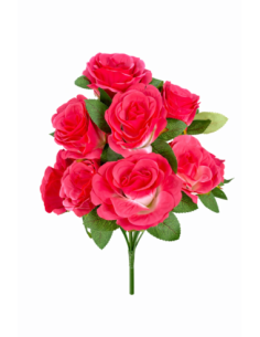 RAMO DE 9 ROSA ROSA