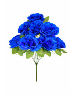 RAMO DE 9 ROSA AZUL OSCURO