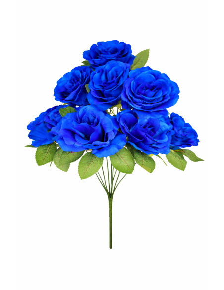 RAMO DE 9 ROSA AZUL OSCURO